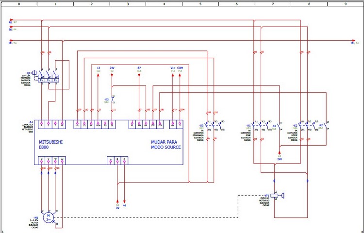 Projeto elétrico de automação